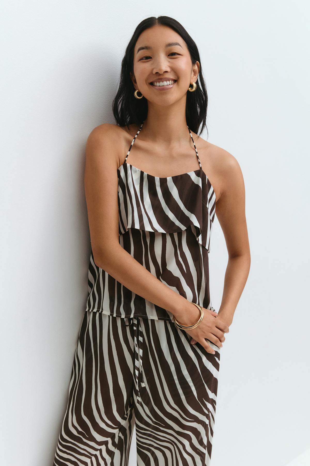 Chiffon singlet - Zebra
