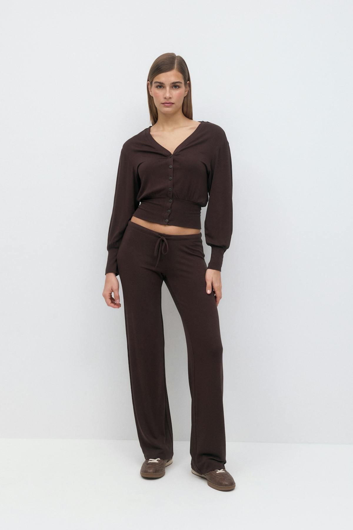 Low waist trousers - Noir