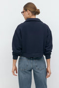 Collar sweater - Peacoat
