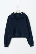 Collar sweater - Peacoat