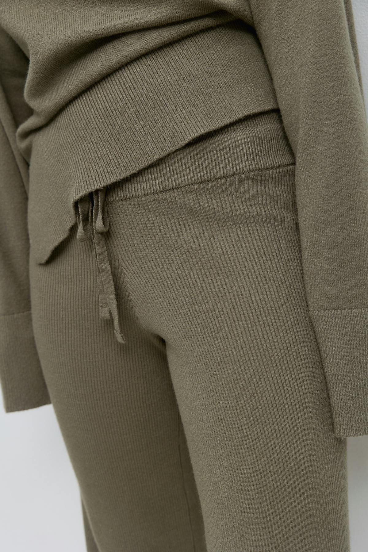 Knitted loungewear trousers - Lt grey melange