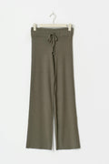 Knitted loungewear trousers - Kaki