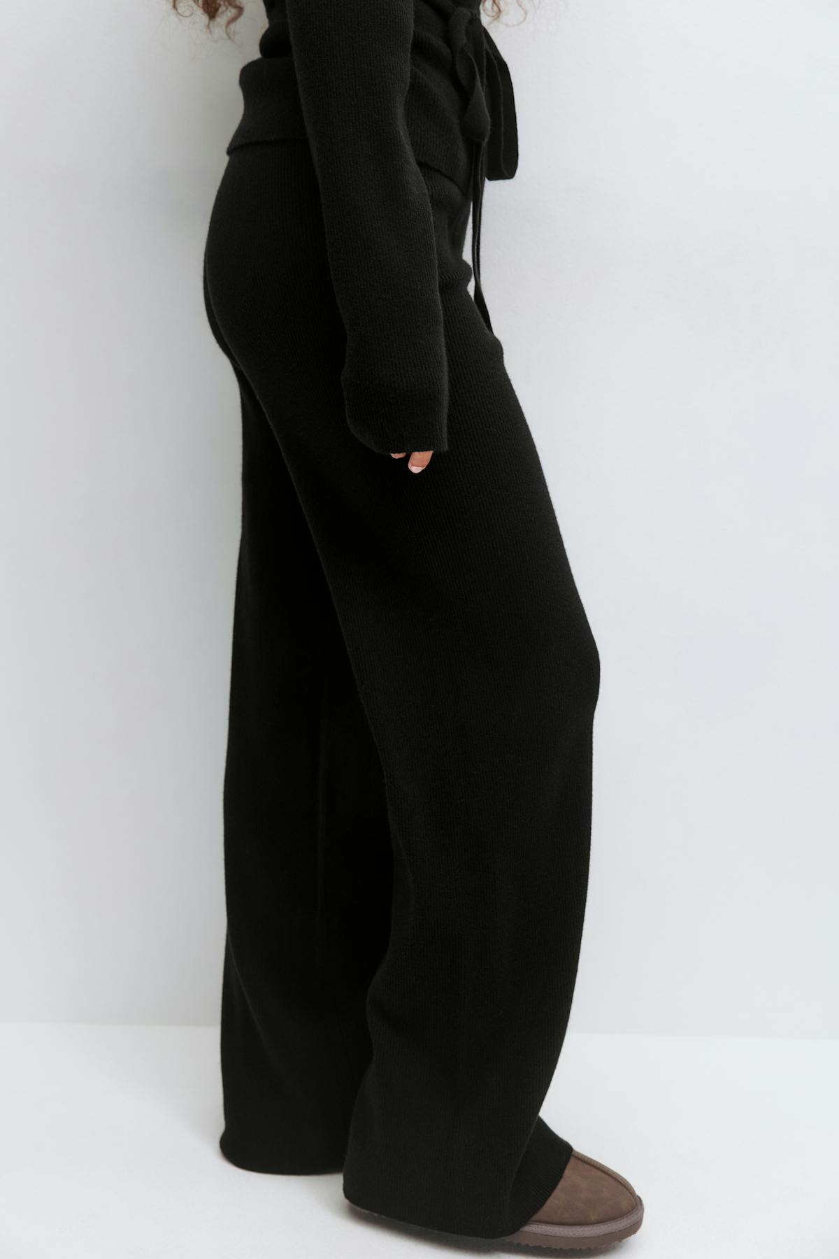 Knitted loungewear trousers - Noir