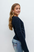 Y wrap cardigan - Navy blazer