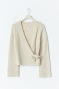 Y wrap cardigan - Beige clair