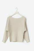 Y soft knitted sweater - Beige mel