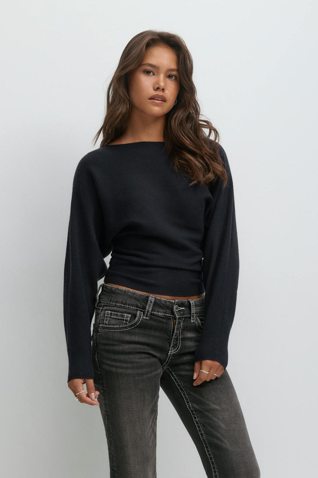 Y soft knitted sweater - Navy blazer