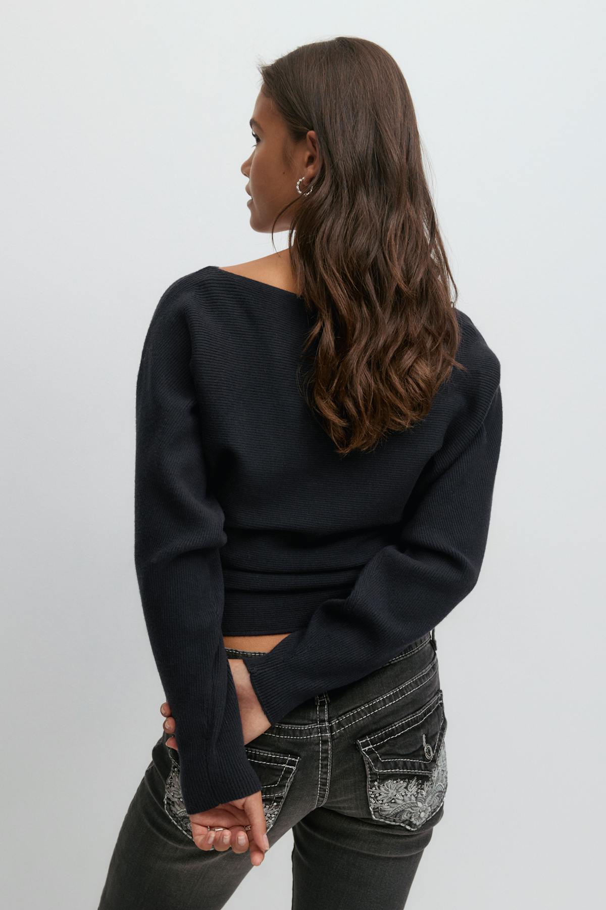 Y soft knitted sweater - Navy blazer