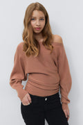 Y soft knitted sweater - Mocha mousse