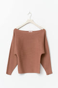 Y soft knitted sweater - Mocha mousse