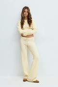 Knitted trousers - Seal brown
