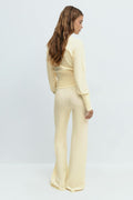 Knitted trousers - Seal brown