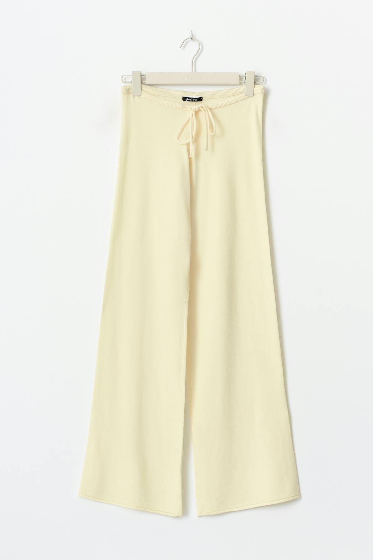 Knitted trousers - Vanilla