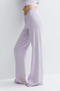 Knitted trousers - Dusty purple