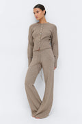 Knitted trousers - Gardenia