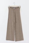 Knitted trousers - Lt grey melange