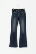 Front pocket bootcut jeans - Mid blue