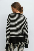 knitted sweater - Brown melange