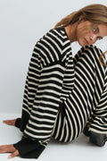 knitted sweater - Brown melange