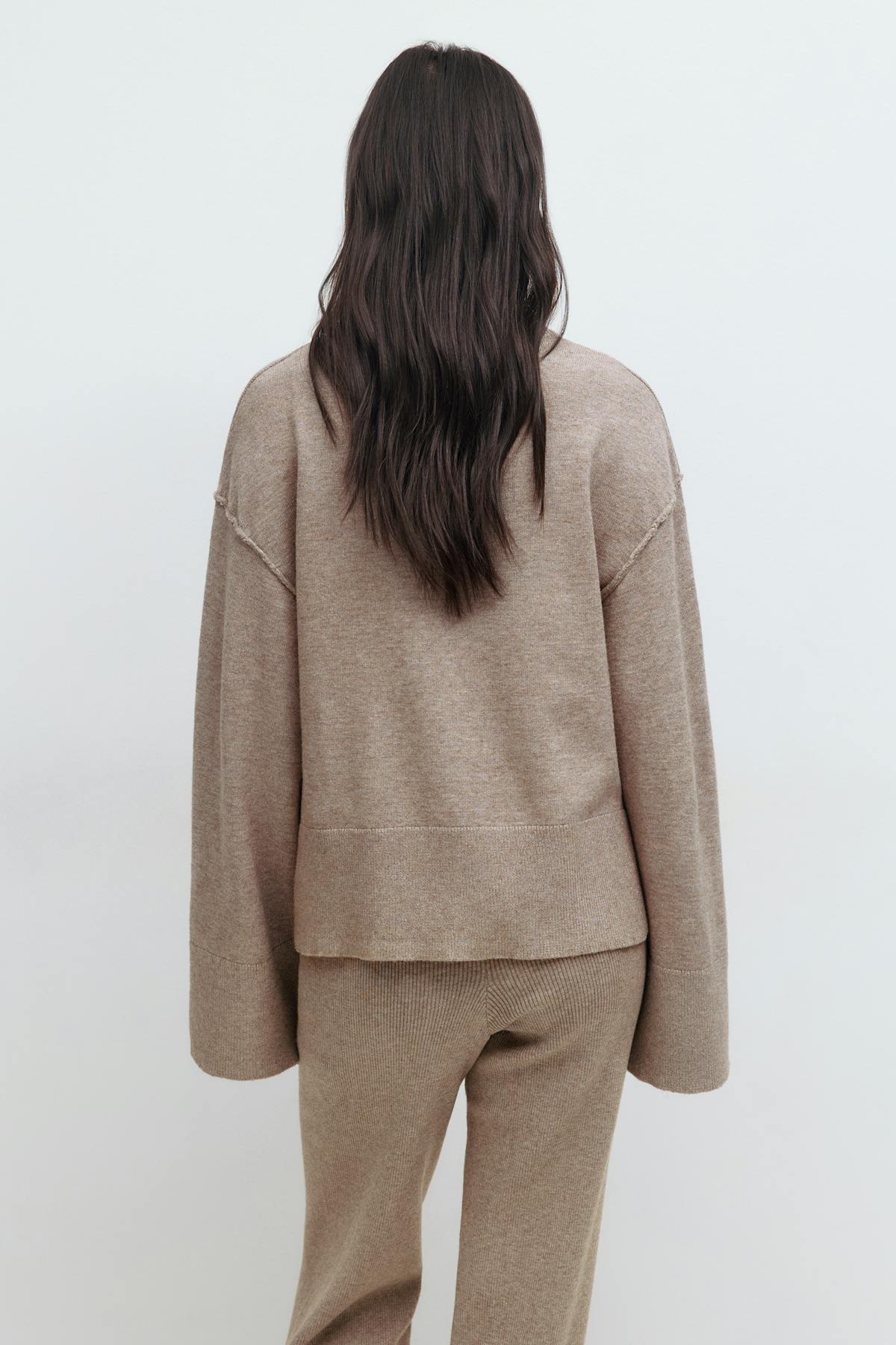 knitted sweater - Bleu