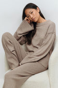 knitted sweater - Bleu