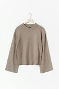 knitted sweater - Bleu