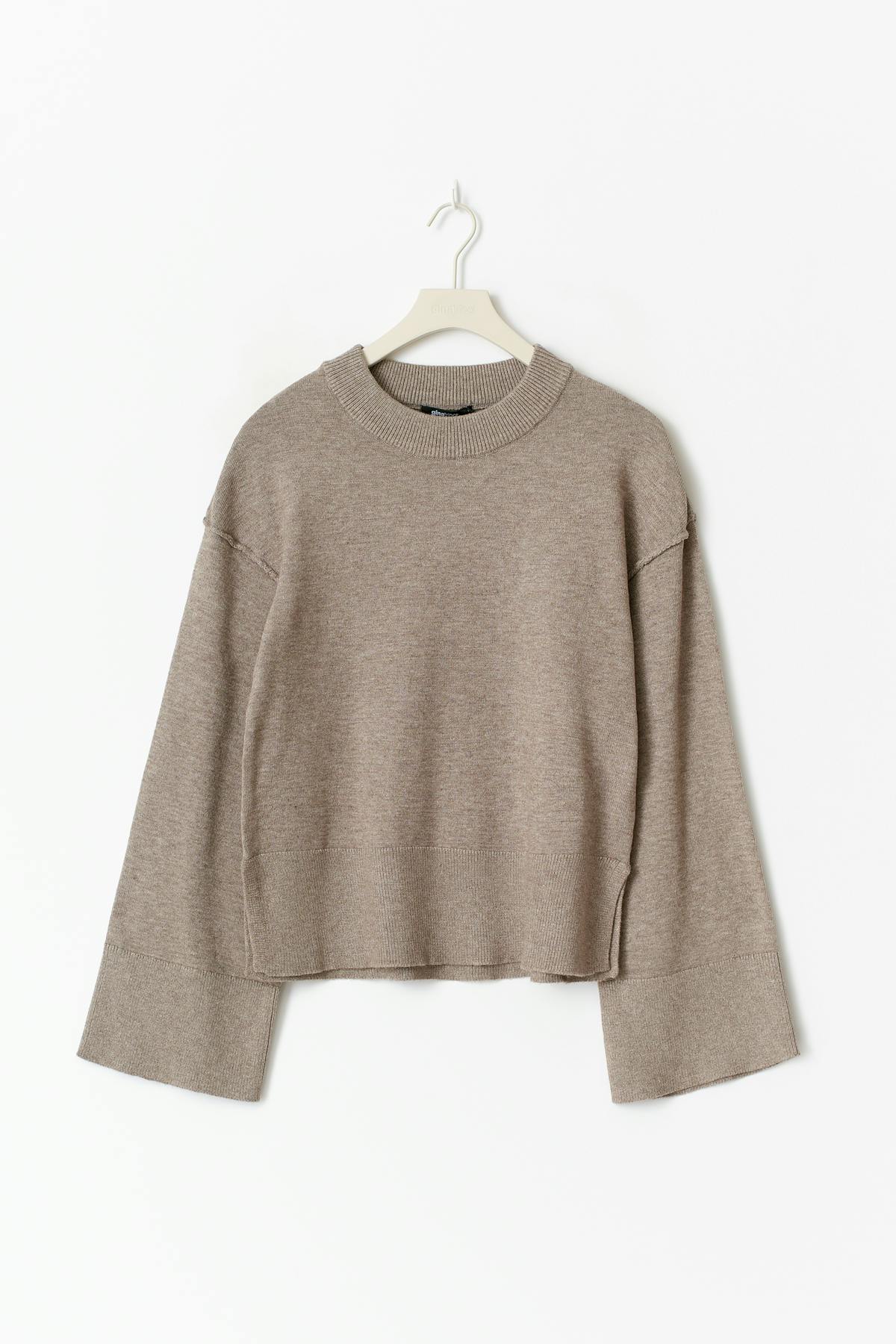 knitted sweater - Bleu