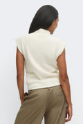 Funnel neck knitted top - Ginger root