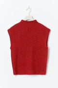 Funnel neck knitted top - Ginger root