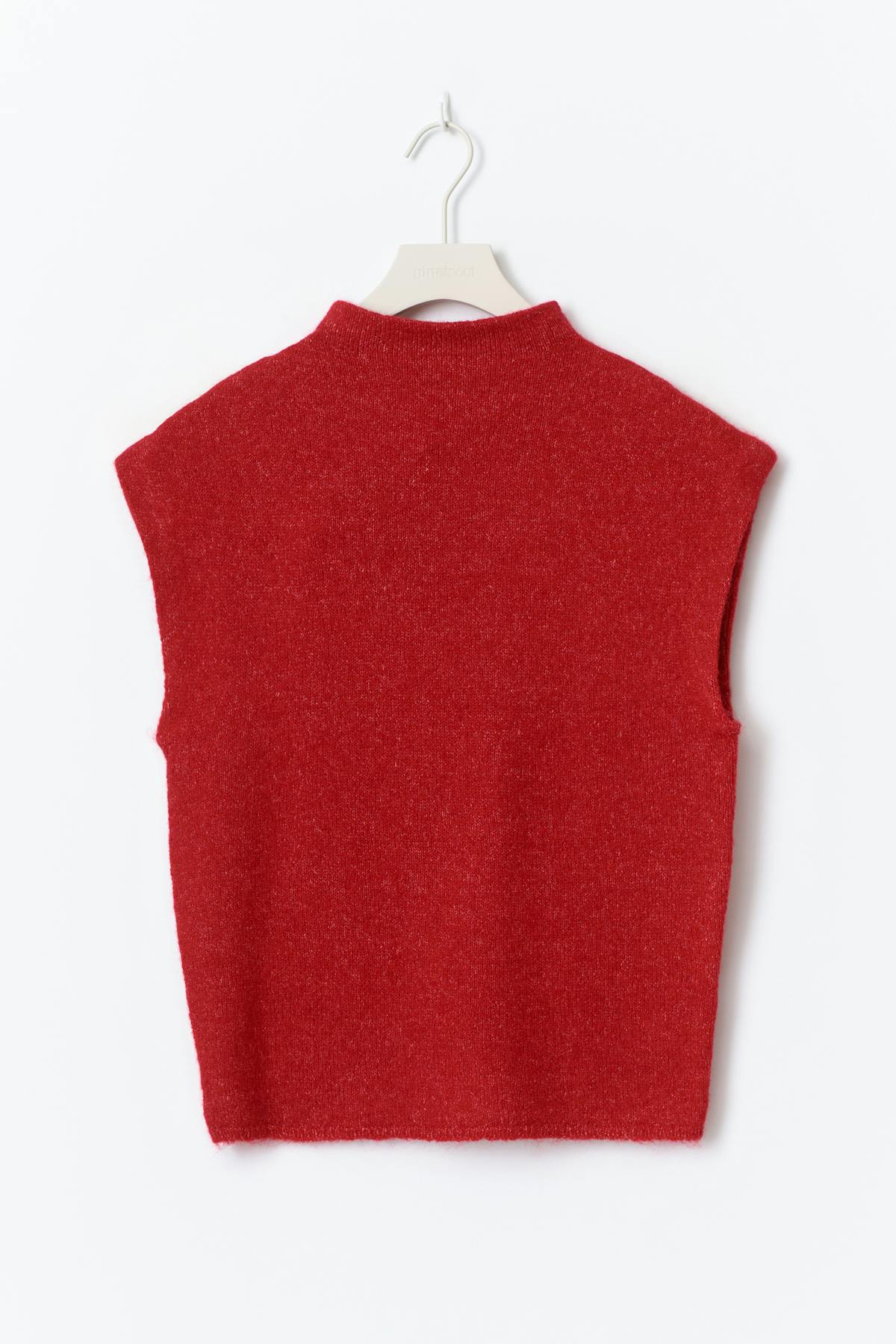 Funnel neck knitted top - Ginger root