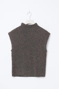 Funnel neck knitted top - Haute red