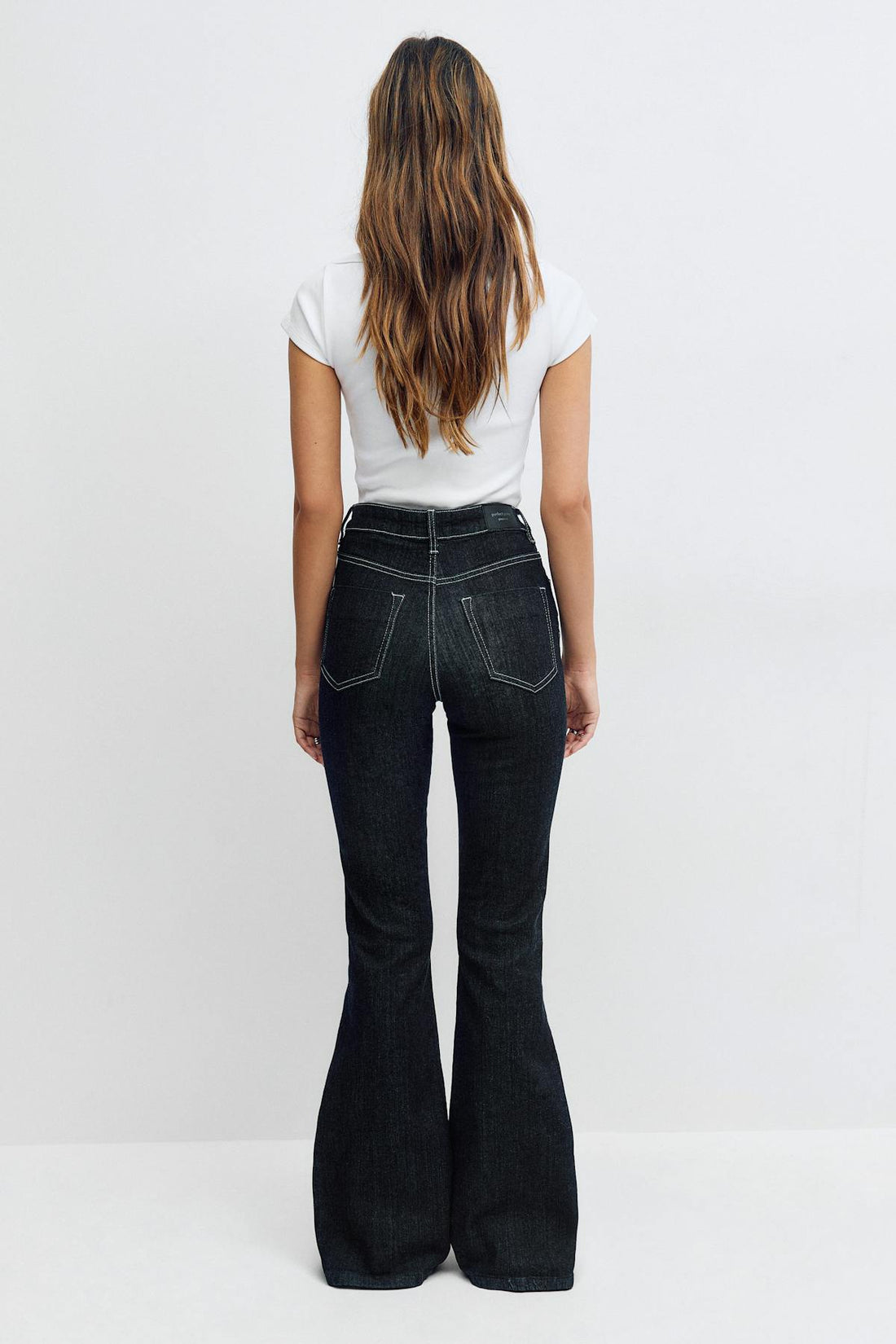 High waist flare jeans - Rinse