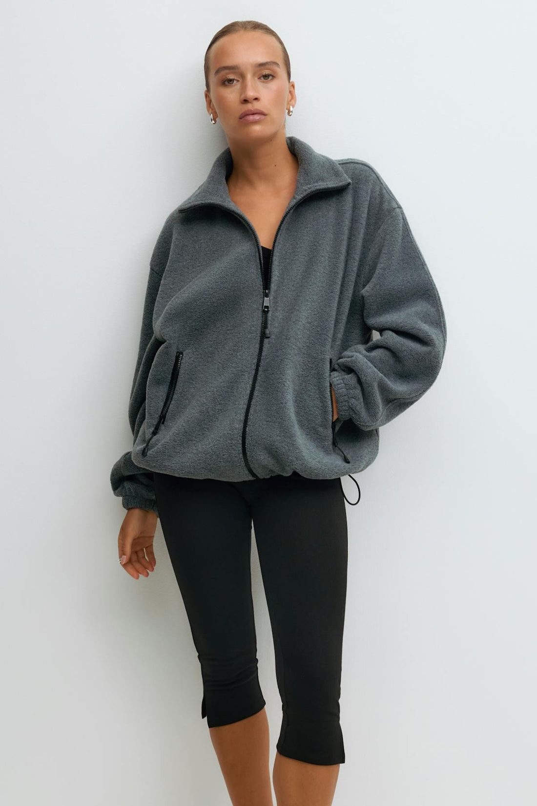 Fleece jacket - Gris anthracite