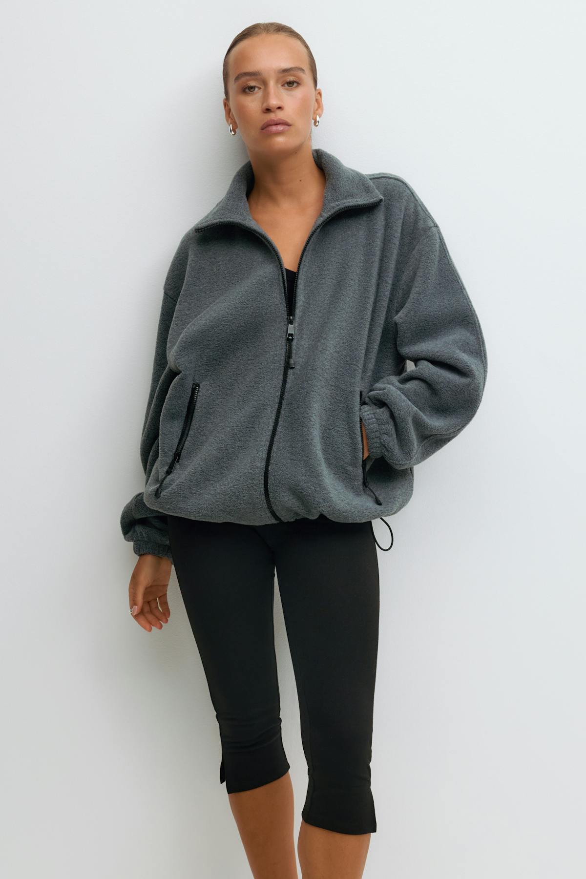 Fleece jacket - Gris anthracite