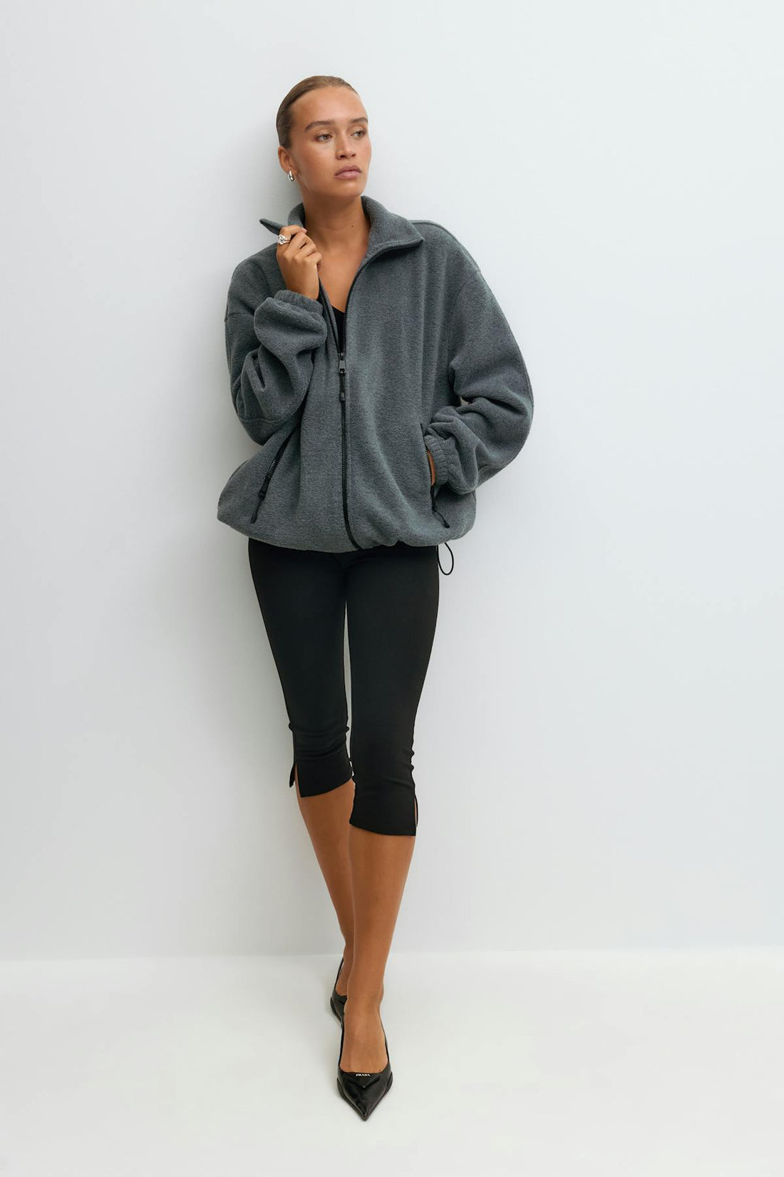 Fleece jacket - Gris anthracite