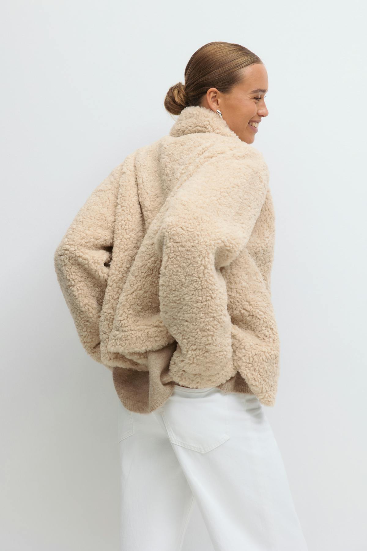 Pile jacket - Crème