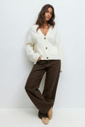 Knitted pocket cardigan - Pure c