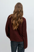 Knitted pocket cardigan - Chocolate brown