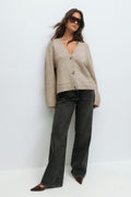 Knitted pocket cardigan - Pure c