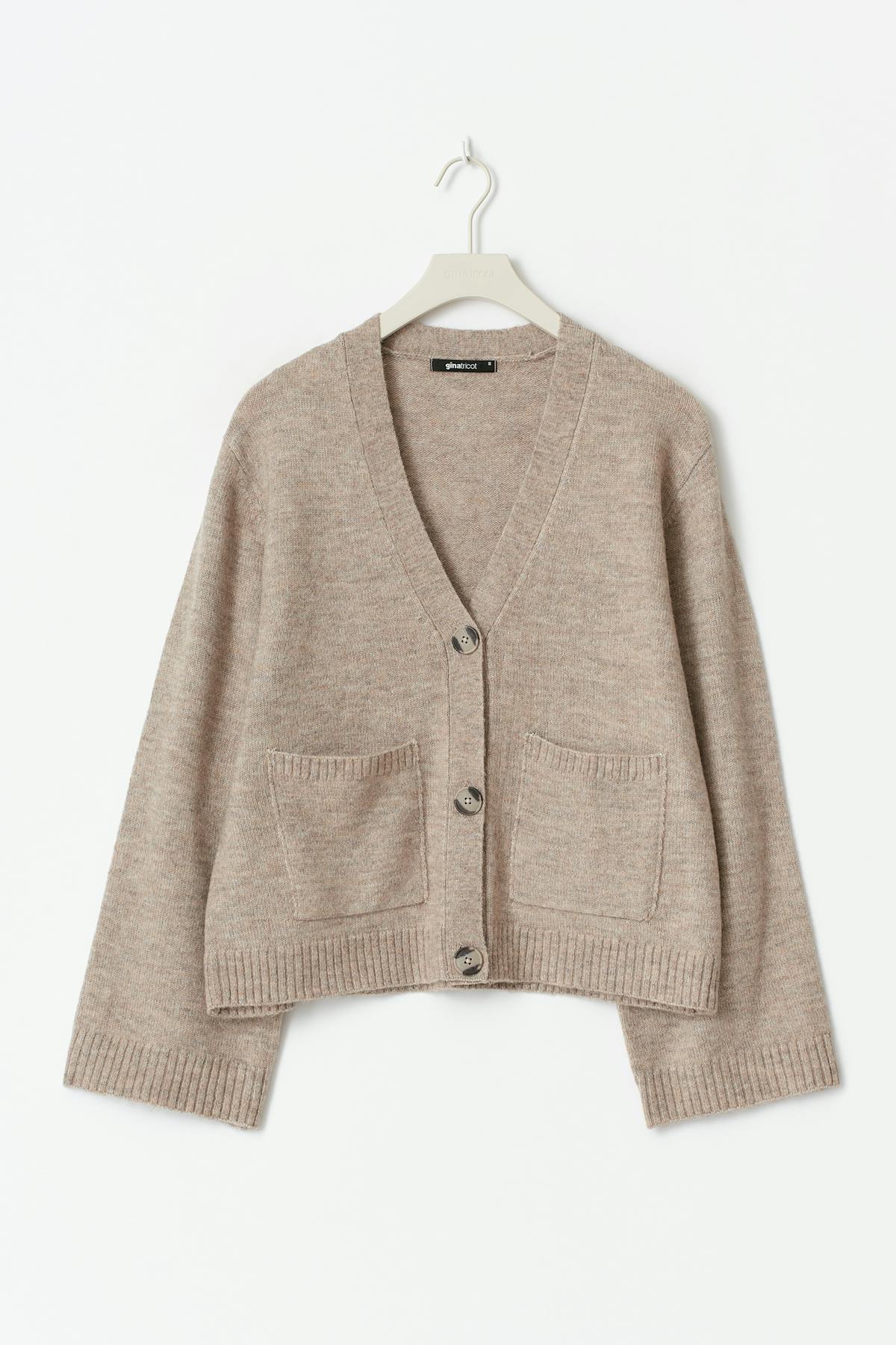 Knitted pocket cardigan - Pure c