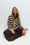 Knitted pocket cardigan - Gardenia