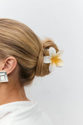 3-pack flower hair clip - White/creme