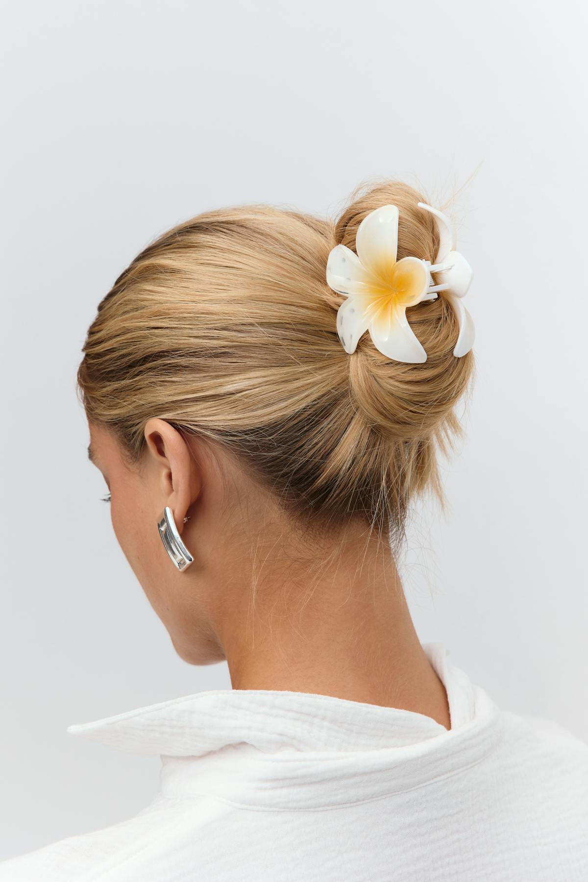 3-pack flower hair clip - Rouge foncé