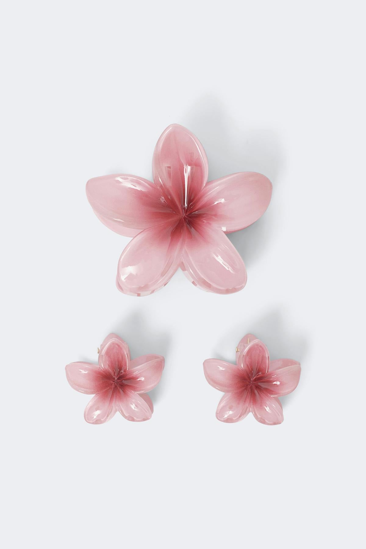 3-pack flower hair clip