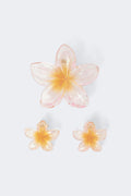 3-pack flower hair clip