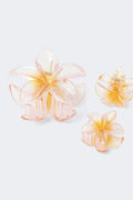 3-pack flower hair clip