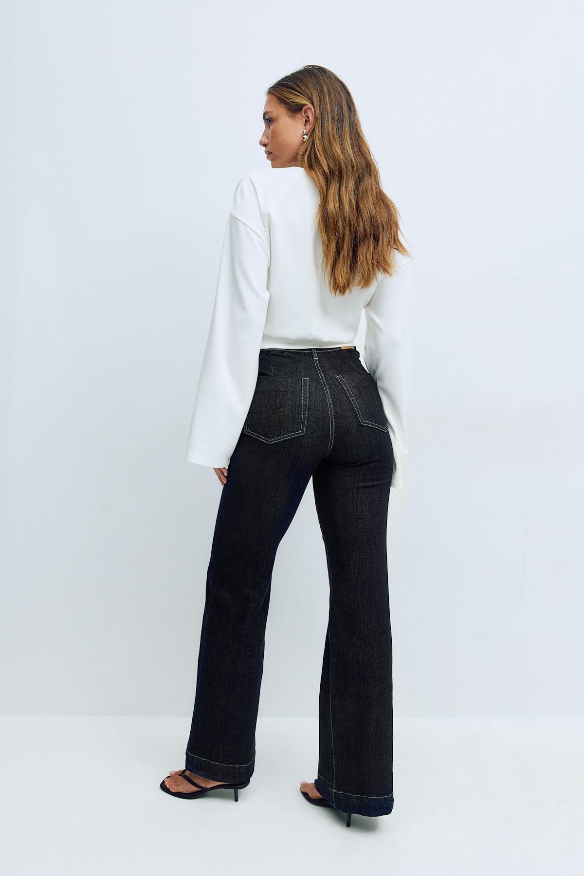 Tailored flare jeans - Rinse