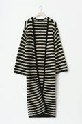Long knitted cardigan - Whitecap gray