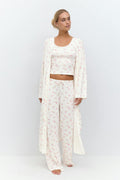 Soft homewear robe - Flower aop