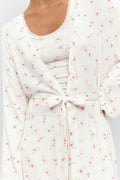 Soft homewear robe - Flower aop